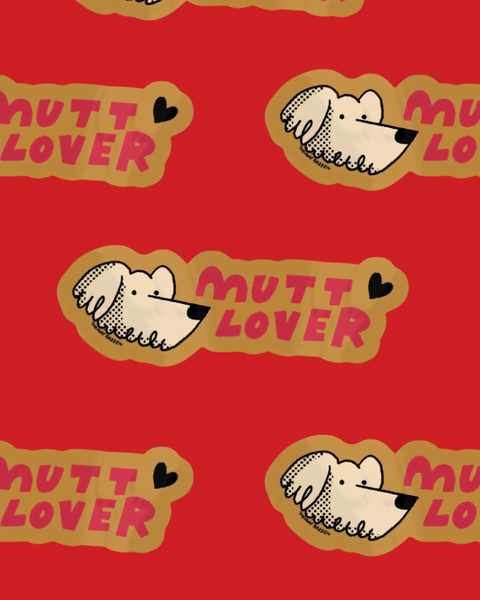 Mutt Lover Sticker