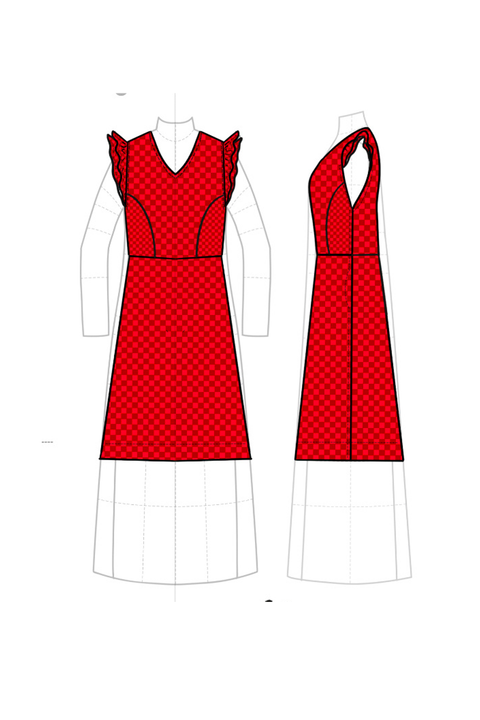 Midge Dress in Apero
